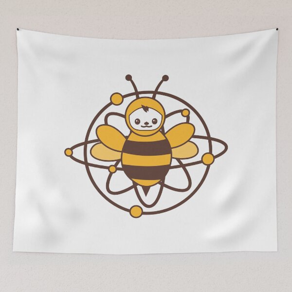 Item preview, happy smile atomic bee funny character designed and sold by asep sarifudin.