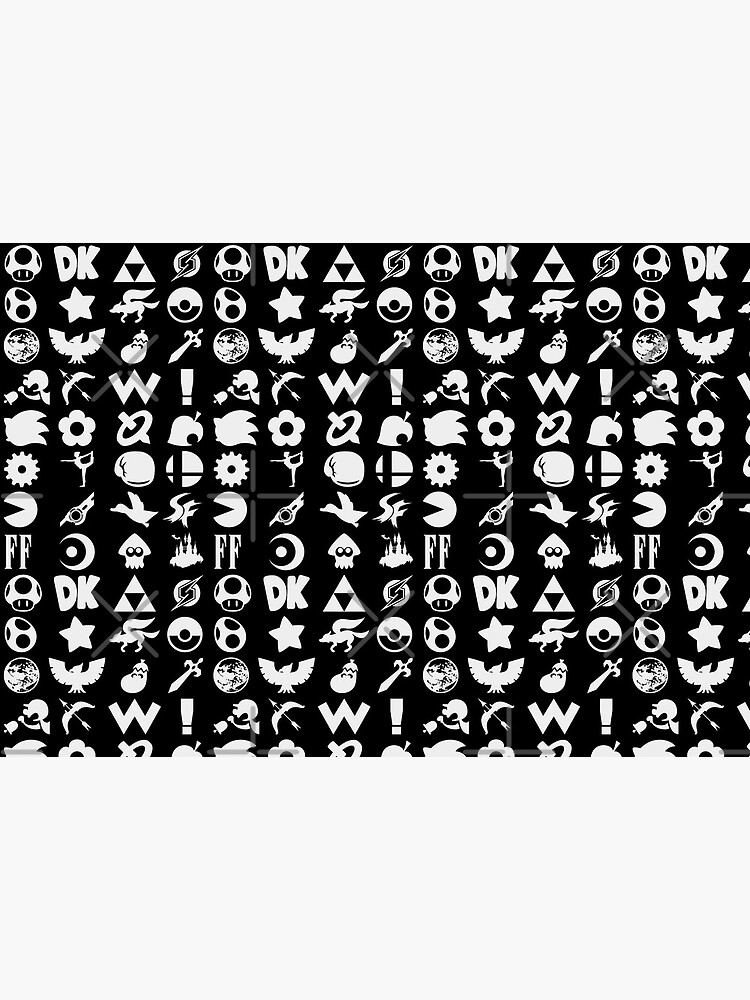 Super Smash Bros. Ultimate Series Logos | White Icons by surik-