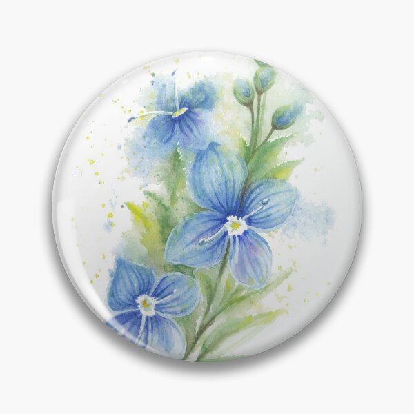 Item preview, Veronica Blue Flower Watercolor designed and sold by IvaW.