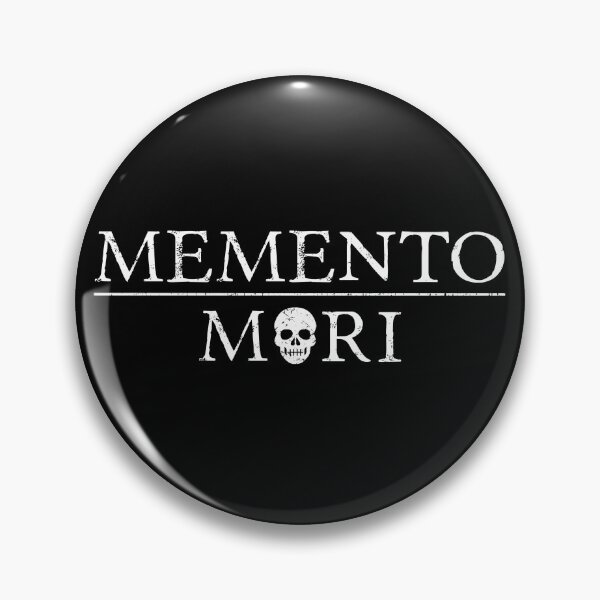 Item preview, Latin Inspirational Quote: Memento Mori with Skull designed and sold by Elvin Dantes.