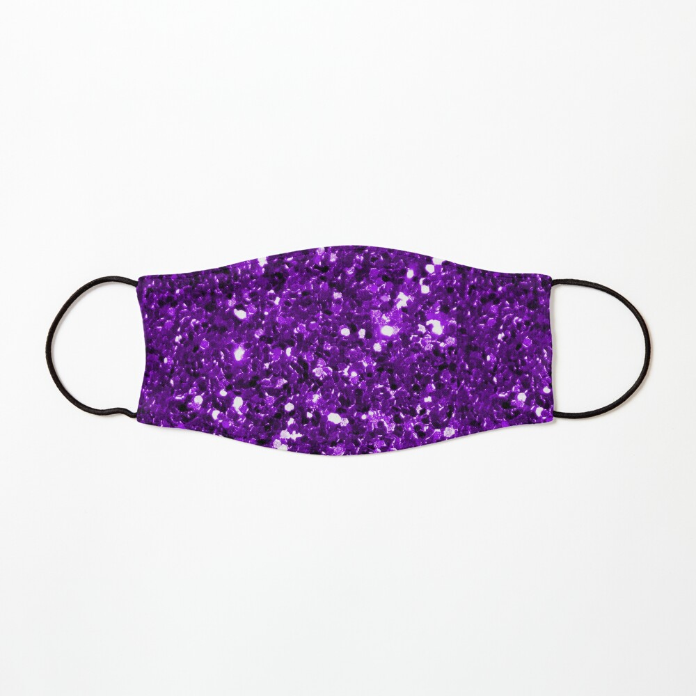 Purple Glitter Face Mask