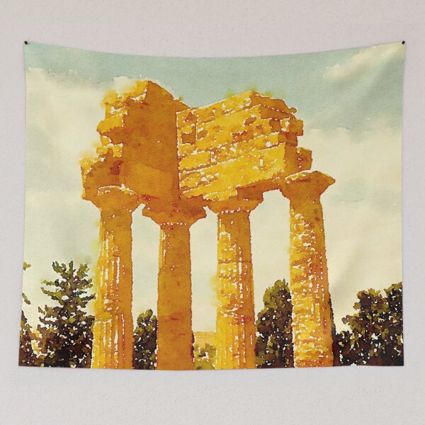 Item preview, Temple of Castor and Pollux, Valle dei Templi, Agrigento, Sicily, Italy designed and sold by Douglas E. Welch Design and Photography.