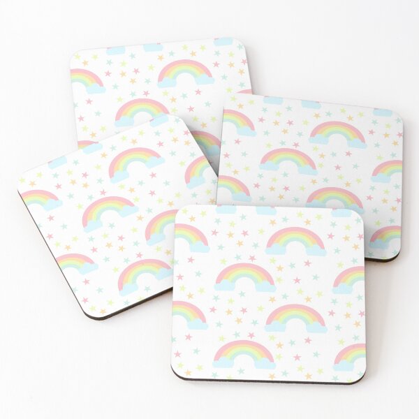 Item preview, Cute Rainbow with Stars Soft Pastel Colors  designed and sold by kristinedesigns.
