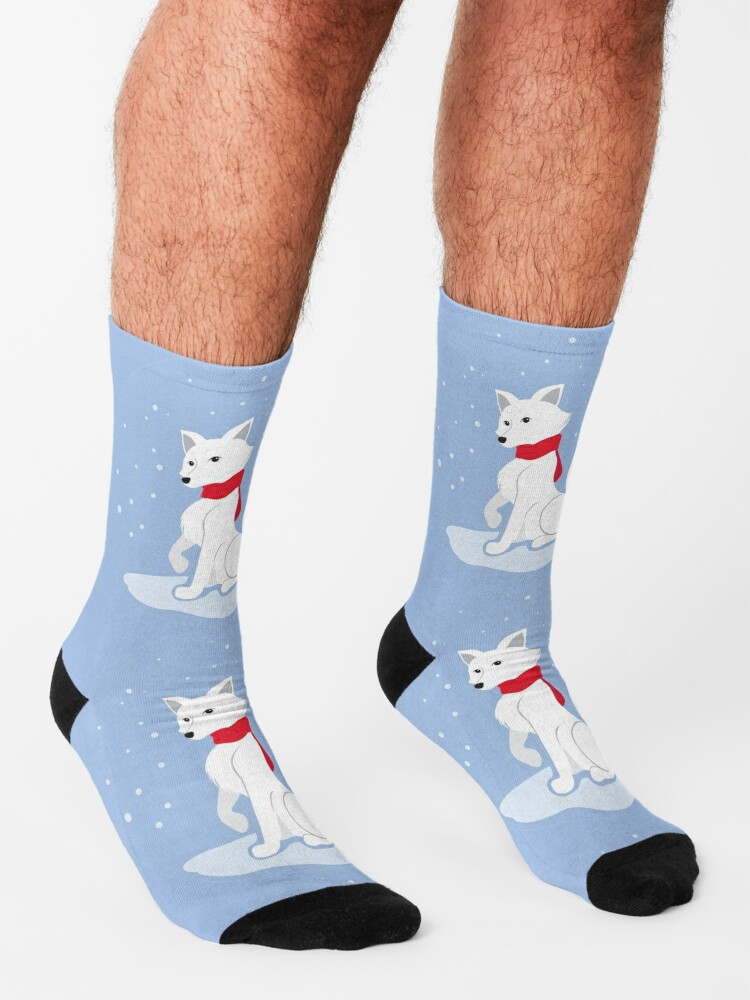 Chaussettes mi-mollet Blue Foxes - renards bleus