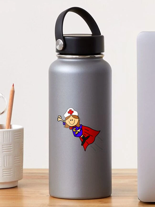 Nurse Superhero Plastic Water Bottle – Roby's Flowers & Gifts