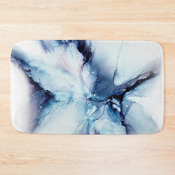 Item preview, Blue whisp alcohol ink art designed and sold by Artbysherilong.