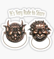 It's Very Rude to Stare Labyrinth Knockers Sticker