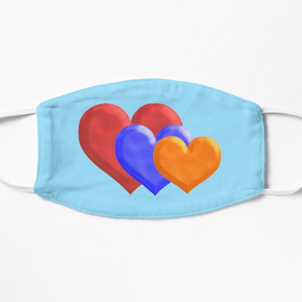 The Tricolor Heart Եռագույն սիրտը Flat Mask
