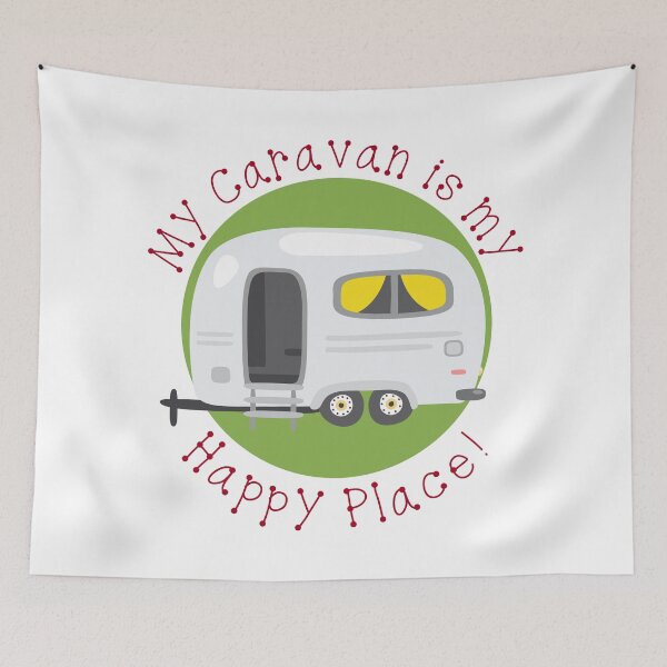 Item preview, My Caravan is my Happy Place designed and sold by OkidokiBarlick.