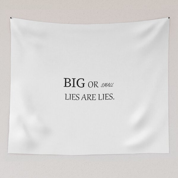 Item preview, big or small lies are lies t-shirt design  designed and sold by zouhairchnafa.