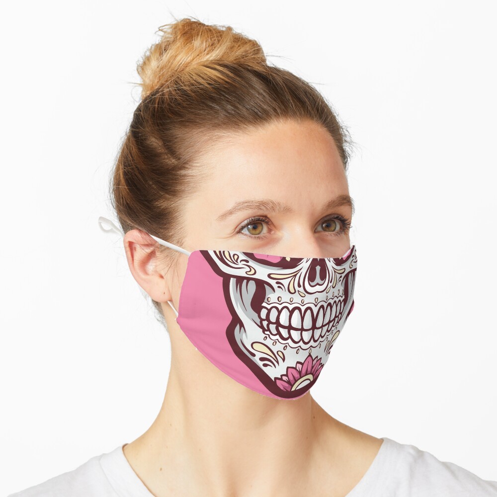Sugar Skull Face Mask Mask