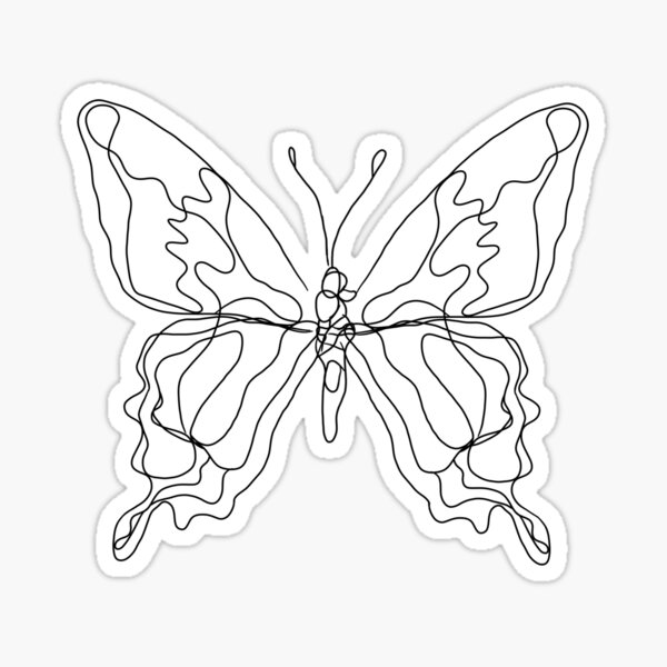 Download Butterfly Outline Gifts & Merchandise | Redbubble