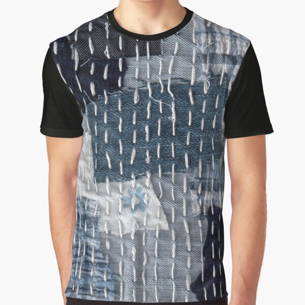 Jean Boro sashiko handmade textile pattern Graphic T-Shirt