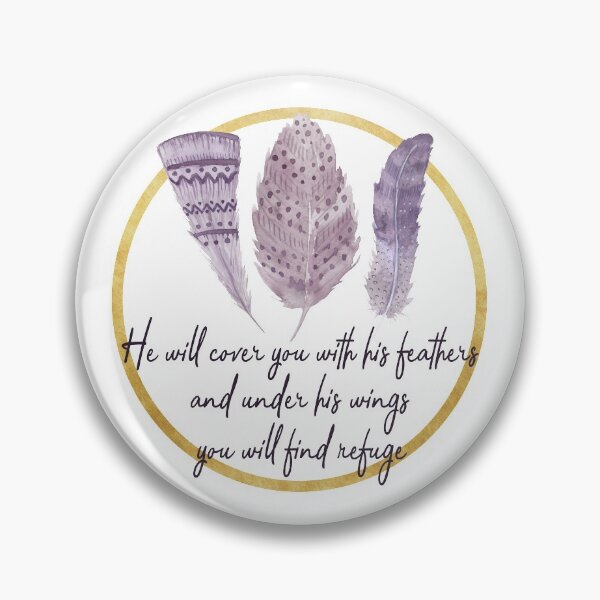 Item preview, He Will Cover You with His Feathers designed and sold by PraiseQuotes.