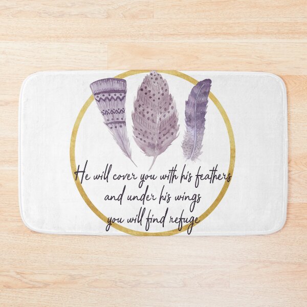 Item preview, He Will Cover You with His Feathers designed and sold by PraiseQuotes.