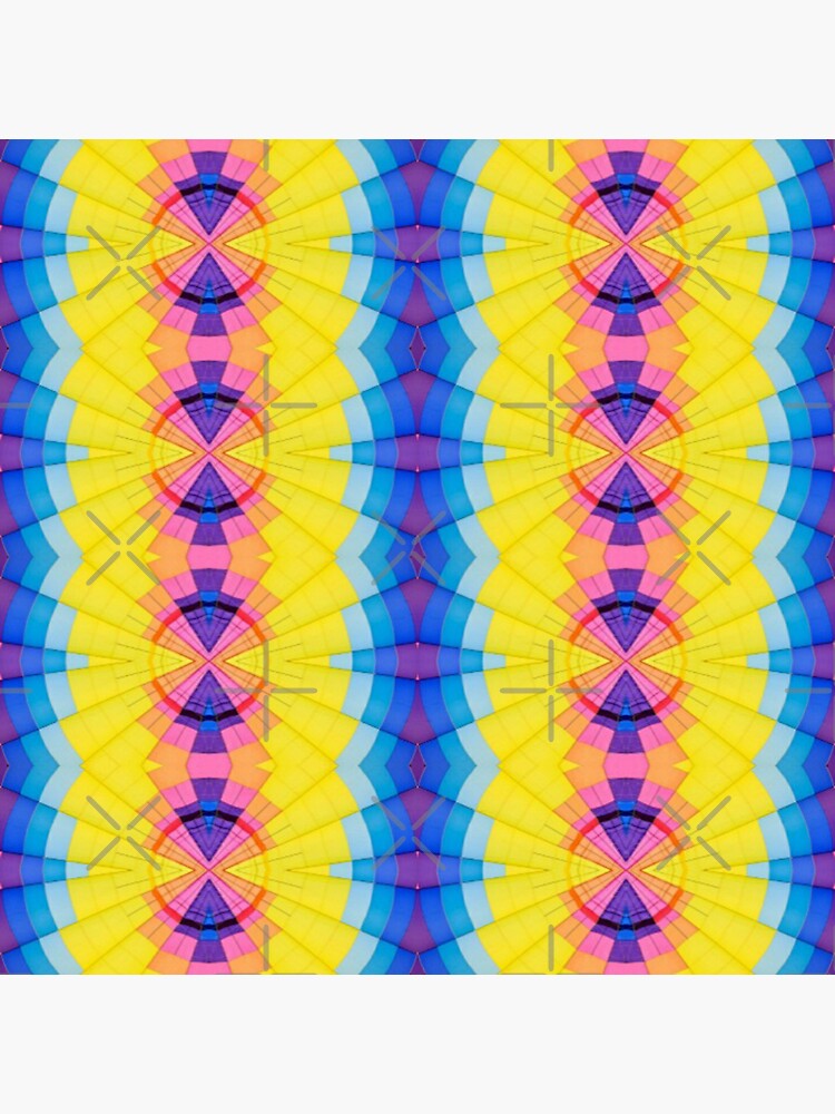 "Contemporary multicolour abstract fine art workpainting" Sticker for