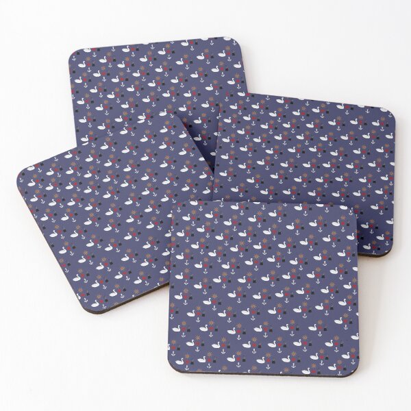 Item preview, Captain Swan Icons Nautical Pattern designed and sold by The_Girly_Nerd_Shop.