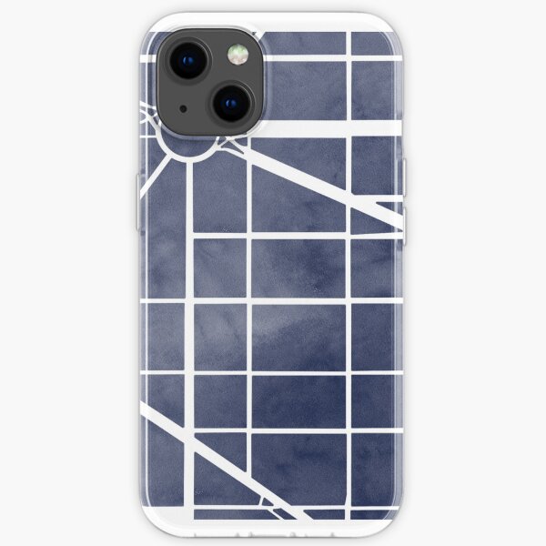 Foggy Watercolor Map iPhone Soft Case