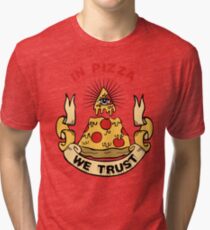 Auf Pizza vertrauen wir Vintage T-Shirt