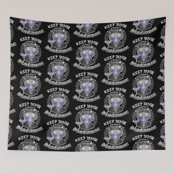 Item preview, KEEP YOUR DISTANCE, CORONAVIRUS, PLAGUE DR, CUTE DARK  designed and sold by FRKI-DIDI.