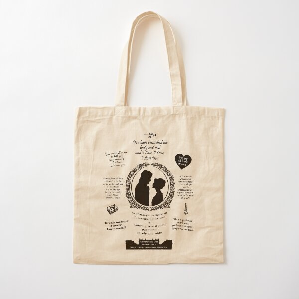 Artikel-Vorschau von Stolz und Vorurteil Elizabeth und Darcy "Iconic Zitate" Silhouette Design, designt und verkauft von The_Girly_Nerd_Shop.