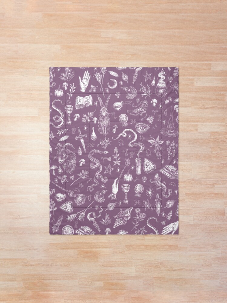 Alternate view of Purple Salem Witch Comforter