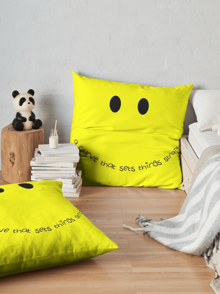 Alternate view of Curvy Smile Floor Pillow
