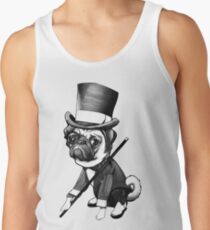 Pug Fred Astaire Tank Top