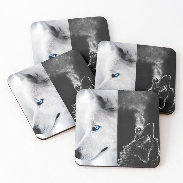 Item preview, wolves white black designed and sold by Cheviii.