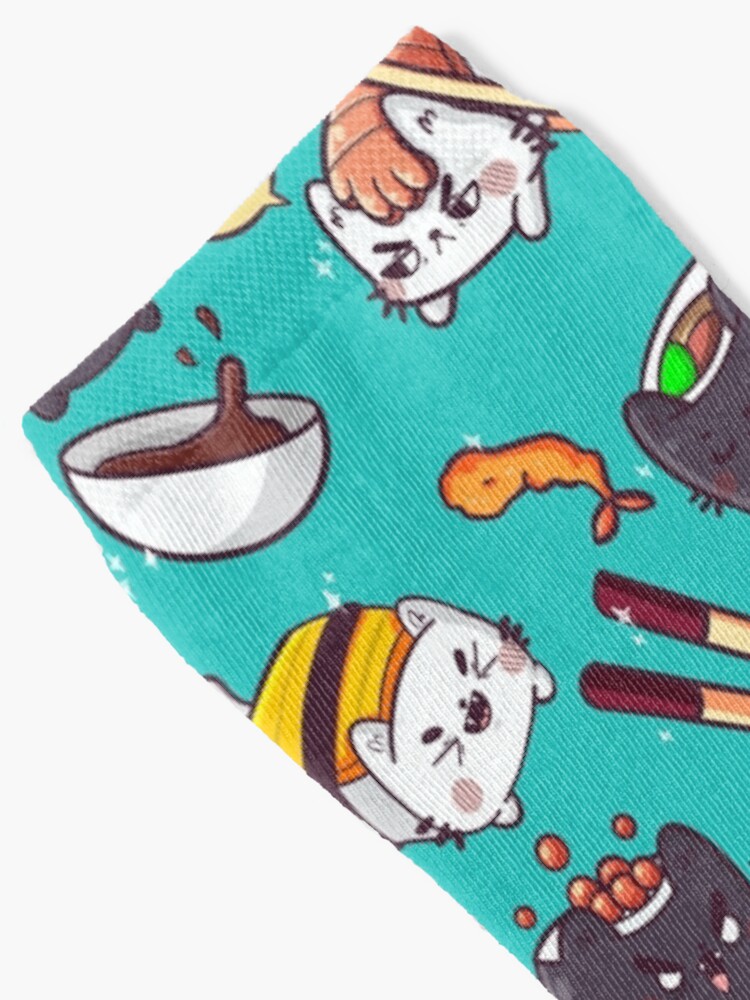 Alternate view of Sushi cats Socks