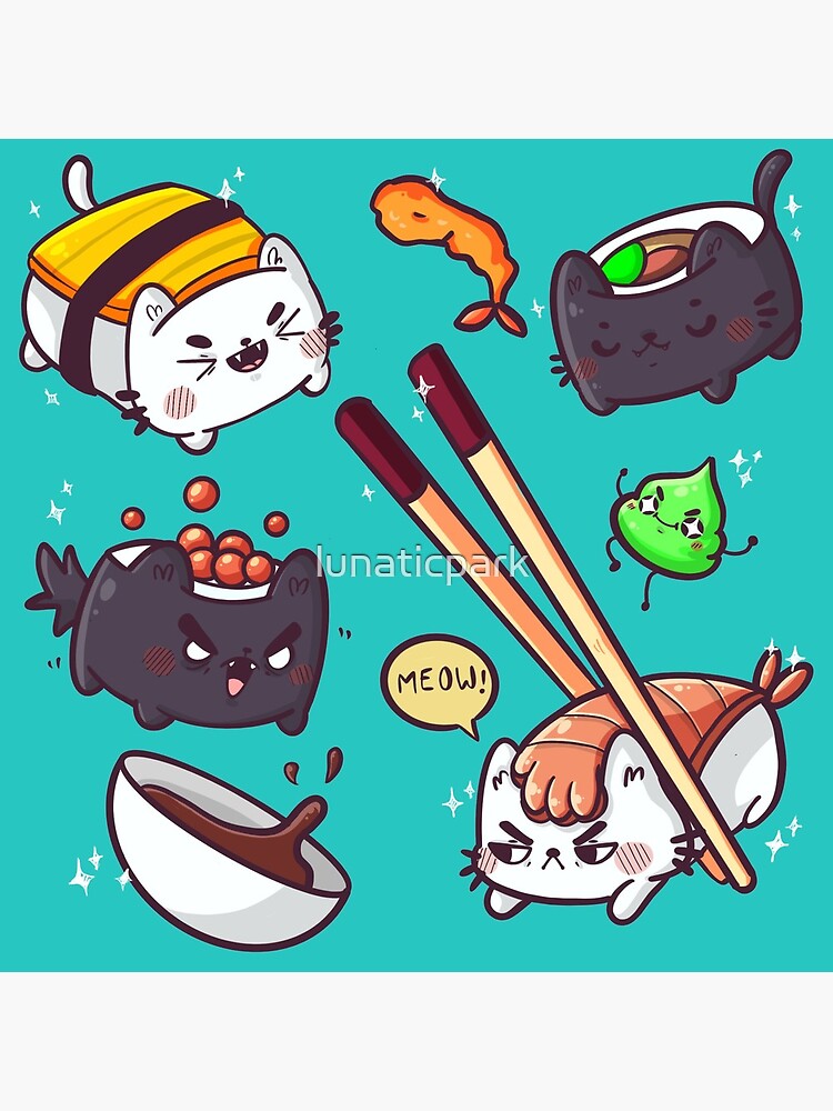 Sushi cats by lunaticpark