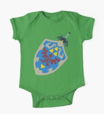 Hylian Shield and Master sword One Piece - Short Sleeve
