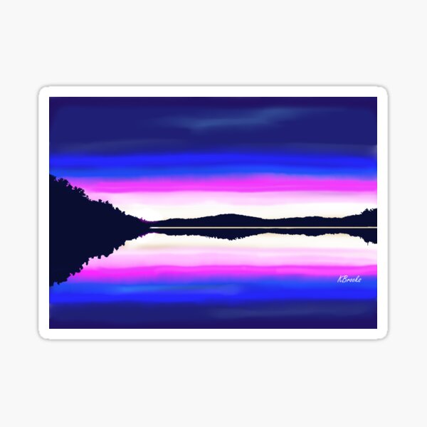 Lac Galarneau Sunset Sticker