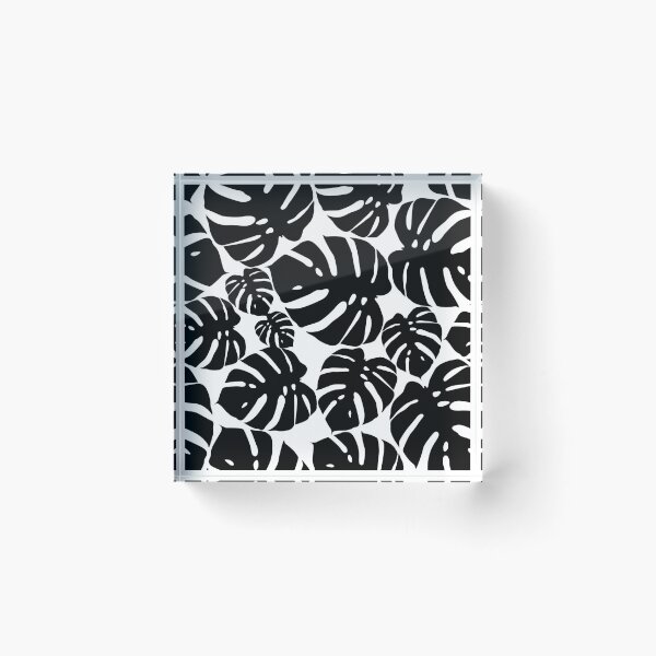 Item preview, black and white monstera designed and sold by SharleneTait.