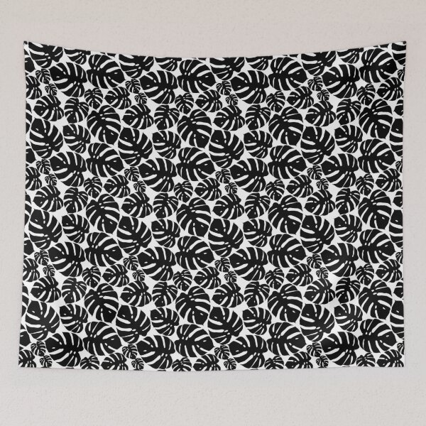 Item preview, black and white monstera designed and sold by SharleneTait.