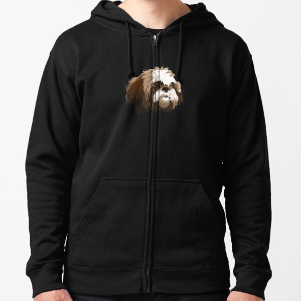 "Shih Tzu Dog" Zipped Hoodie by alwedesigns Redbubble