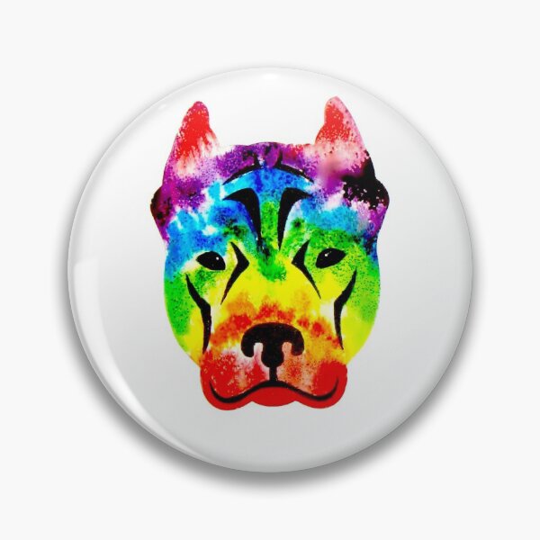 Item preview, Rainbow Pit Bull designed and sold by PaintedbyCarol.