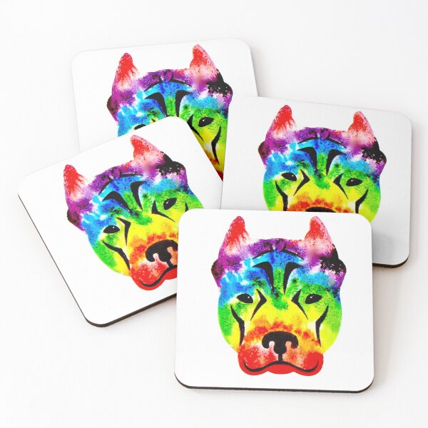 Item preview, Rainbow Pit Bull designed and sold by PaintedbyCarol.