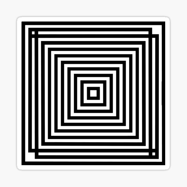 Item preview, Square Op Art designed and sold by 2HivelysArt.