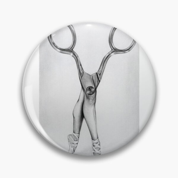 Item preview, Scissors Ballerina legs Surreal illustration art designed and sold by edrawings38.