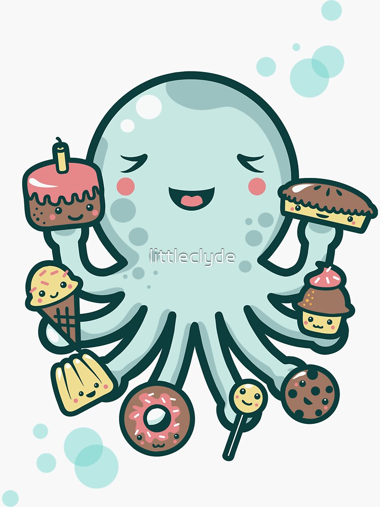 Thumbnail 3 of 3, Sticker, Room for Dessert? designed and sold by littleclyde.