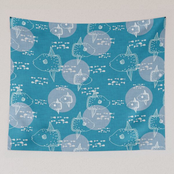 Item preview, Mola Mola Blue-Ocean sunfish designed and sold by susycosta.