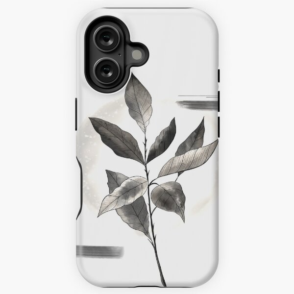 Botanical collection - black iPhone Tough Case