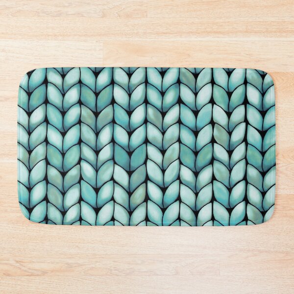Item preview, Chunky Mint Faux Knit designed and sold by Karin Taylor.