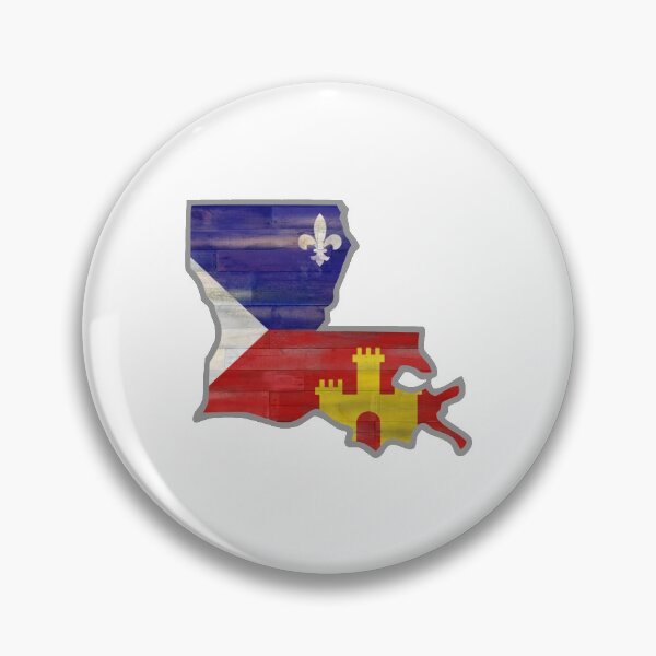 Item preview, Louisiana With Acadiana Flag  designed and sold by BL3Designco.