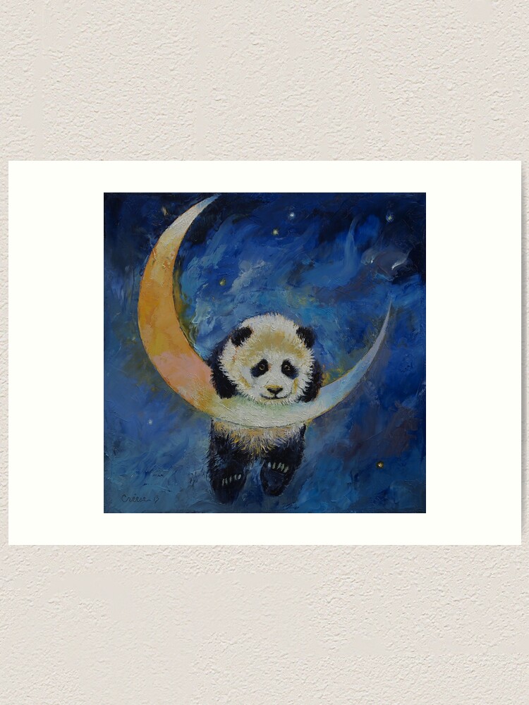 Thumbnail 1 of 3, Art Print, Panda Stars designed and sold by michaelcreese.