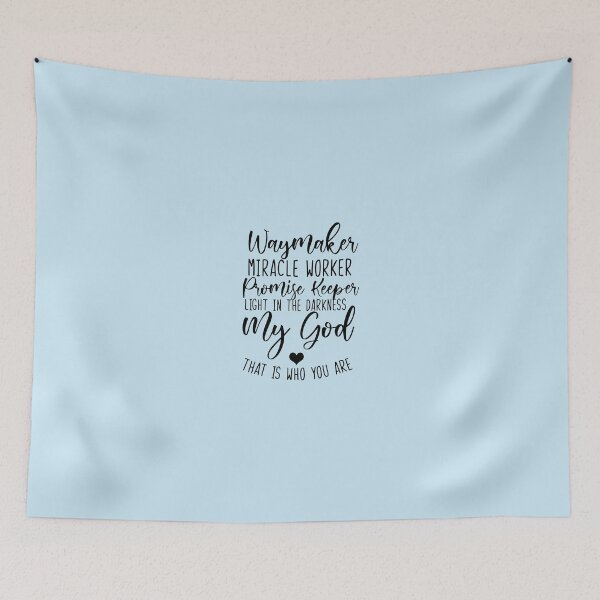 Item preview, Waymaker Miracle Worker Christian Quote designed and sold by mjlee33.