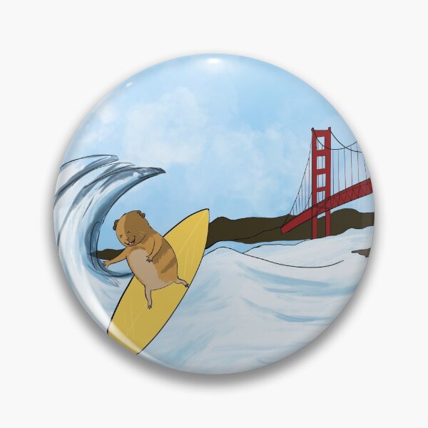 Item preview, Riley, the surfing guinea pig designed and sold by mondesign26.