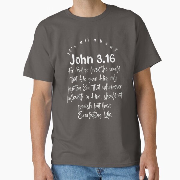 Item preview, It's all about John 3.16 Bible Verse designed and sold by motivateme.