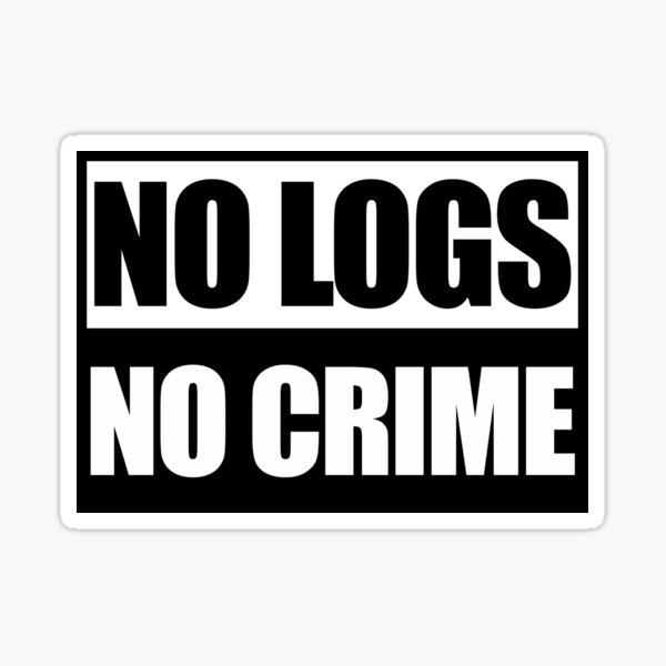 NO LOGS NO CRIME Sticker